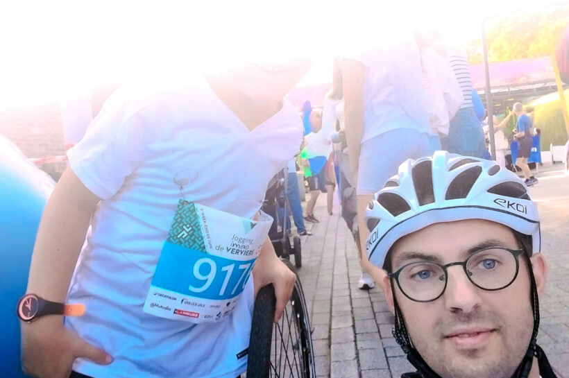 La victoire sur mes peurs, un jogging à trois roues en famille